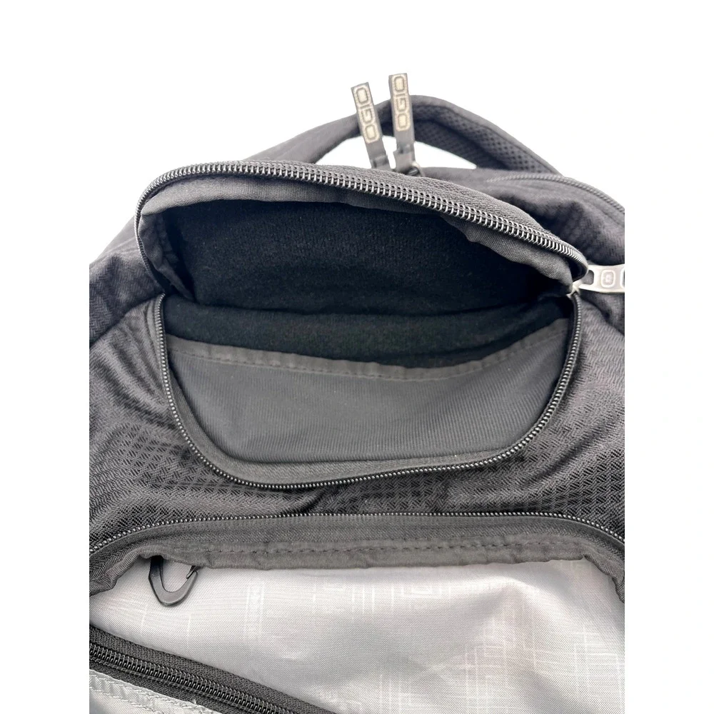 Ogio Excelsior Backpack Gray Black Geometric Pattern Travel Laptop School Work